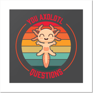 Cute Axolotl Posters and Art